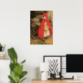 Vintage Red Riding Hood und Big Bad Wolf Poster (Heimbüro)