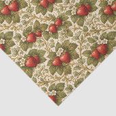 Vintage Red Strawberries Seidenpapier (Ausschnitt)