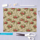 Vintage Red Strawberries Seidenpapier (Handwerk)