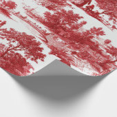 Vintage Red Toile Landscape (3) Geschenkpapier (Ecke)