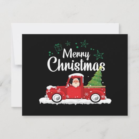 Vintage Red Truck Christmas Tree Essential (Vorderseite)