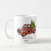 Vintage Red Truck Tasse (Links)