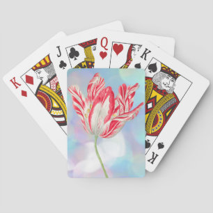 Vintage Red Tulip Classic Spielkarten