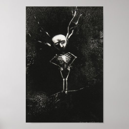 Vintage Redon-Zeichnungen Poster (Vorne)