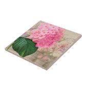 Vintage Redoute Pink Hydrangea Keramik Tile Fliese (Seite)