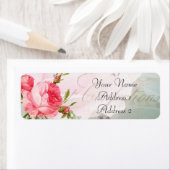 Vintage Redoute Rose Address Labels (Insitu)