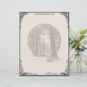 Vintage Redwood Trees Christmas 2009 Letterhead (Stehend Vorderseite)