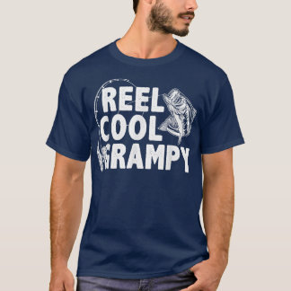 Vintage Reel Cool Grampy Loves Fishing Father's Da T-Shirt