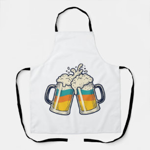 Vintage-Regenbogen-Bierkrug-Prost-Vektor-Shirt_1 Schürze