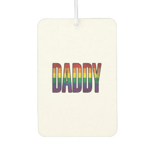 Vintage-Regenbogen-Daddy-Pride-Typografie-T-Shirt_ Autolufterfrischer