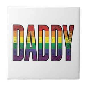 Vintage-Regenbogen-Daddy-Pride-Typografie-T-Shirt_ Fliese