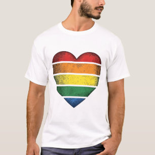 Vintage-Regenbogen-Herz-Pride-Vektor-Shirt-Design_ T-Shirt
