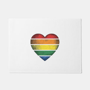 Vintage-Regenbogen-Herz-Stolz-Vektor-Shirt-Design_ Fußmatte