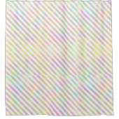 VINTAGE-REGENBOGEN-KAROS DUSCHVORHANG (Vorderseite)