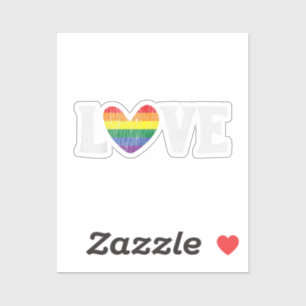 Vintage Regenbogen Liebe Stolze Familie Passend Ga Aufkleber