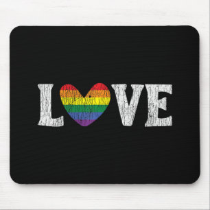 Vintage Regenbogen Liebe Stolze Familie Passend Ga Mousepad