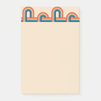 Vintage Regenbogen-Post-it-Notizen Post-it Klebezettel