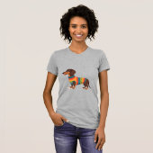 Vintage Regenbogen Pullover Dachshund Süßer langer (Vorne ganz)