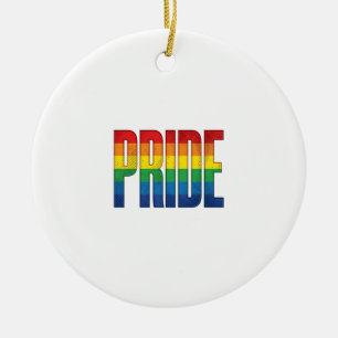Vintage-Regenbogen-Stolz-Typografie-Shirt-Design_1 Keramik Ornament