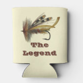 Vintage Regenbogenfliege für den Vater "Fishing Le Dosenkühler (Rückseite)