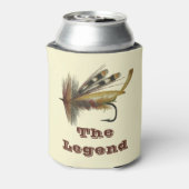 Vintage Regenbogenfliege für den Vater "Fishing Le Dosenkühler (Kanne Rückseite)