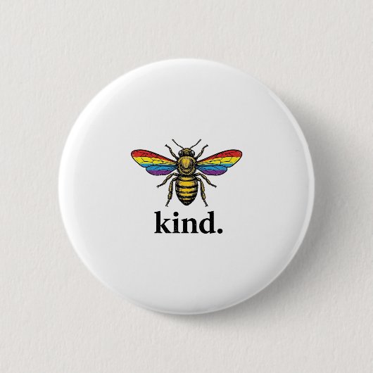Vintage Regenbogenflügel-Shirt-Design von Kind Bee Button (Vorderseite)