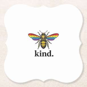 Vintage Regenbogenflügel-Shirt-Design von Kind Bee Untersetzer