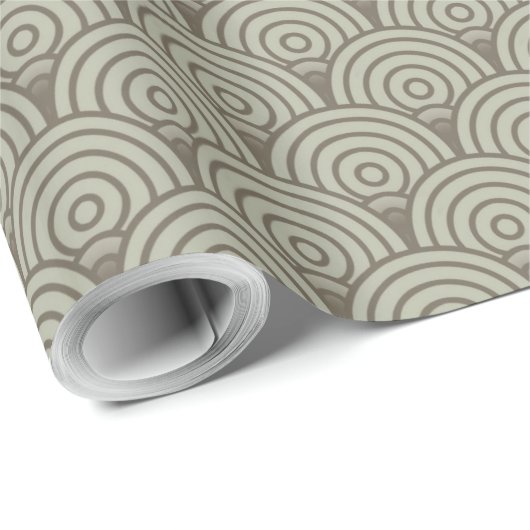 Vintage Regenbogenforelle Fischen Geschenkpapier (Rolleneckpunkt)