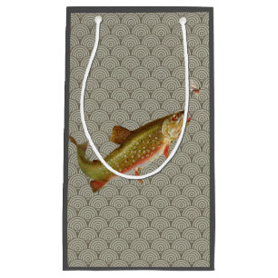 Vintage Regenbogenforelle Fischen Kleine Geschenktüte