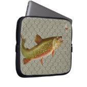 Vintage Regenbogenforelle Fischen Laptopschutzhülle (Vorne Rechts)