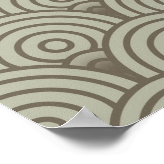 Vintage Regenbogenforelle Fischen Poster (Ecke)