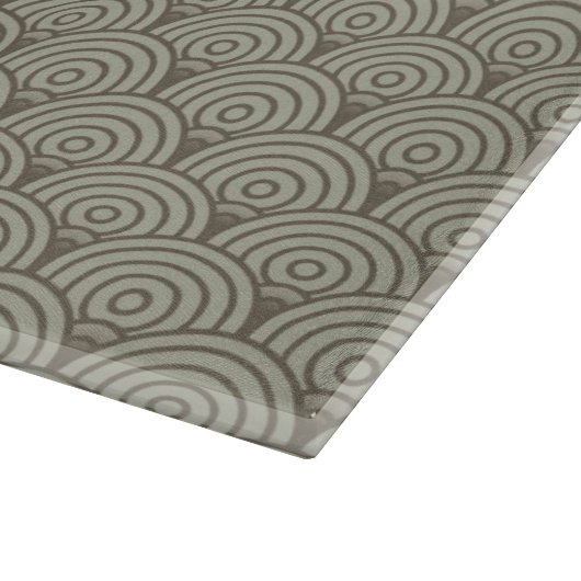 Vintage Regenbogenforelle Fischen Schneidebrett (Ecke)