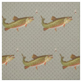 Vintage Regenbogenforelle Fischen Stoff (Muster)
