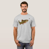 Vintage Regenbogenforelle Fischen T-Shirt (Vorne ganz)