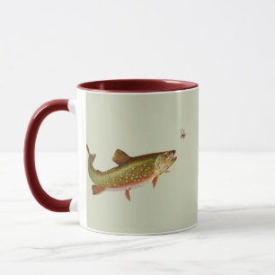 Vintage Regenbogenforelle Fischen Tasse