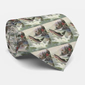 Vintage Regenbogenforelle Fischerei Krawatte (Gerollt)