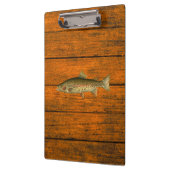 Vintage Regenbogenforelle Holzkörbe Zwischenablage Klemmbrett (Links)