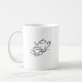 Vintage-Regency-Ästhetik-Geschenk für Introvertier Kaffeetasse (Links)