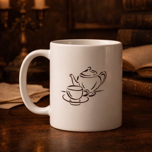Vintage-Regency-Ästhetik-Geschenk für Introvertier Kaffeetasse