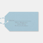 Vintage regency  Bridal Display Shower enclosure Geschenkanhänger (Rückseite Horizontal)