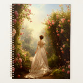 Vintage-Regency-Dame im Rosengarten Planer (Vorderseite)