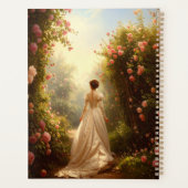 Vintage-Regency-Dame im Rosengarten Planer (Rückseite)