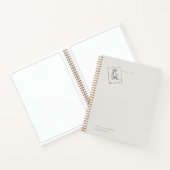 Vintage Regency Inspired Pressed Rose  Notizblock (Innenseite)