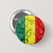 Vintage-Reggae-Flagge Button (Vorne & Hinten)