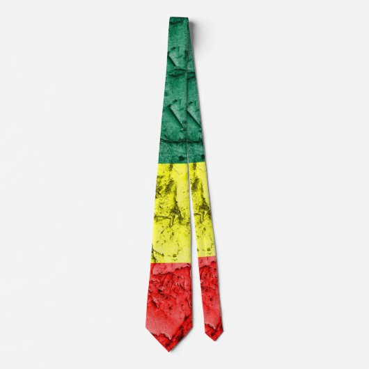 Vintage-Reggae-Flagge Krawatte (Vorderseite)