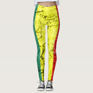 Vintage-Reggae-Flagge Leggings