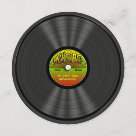 Vintage Reggae - Vinyl - Record - Party Einladunge Einladung
