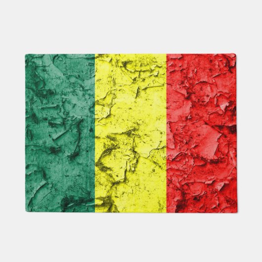 Vintage Reggaeflagge Fußmatte (Vorderseite)