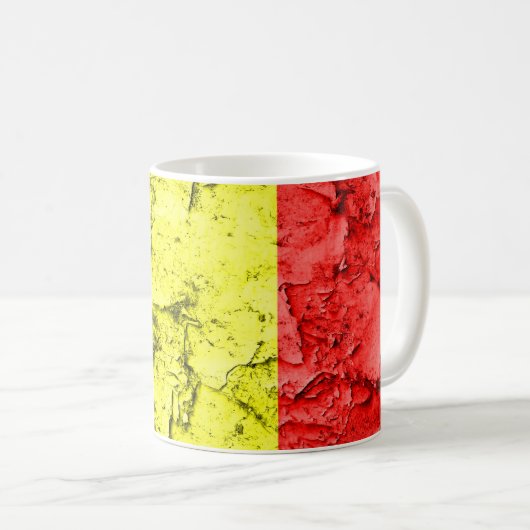 Vintage Reggaeflagge Kaffeetasse (VorderseiteRechts)