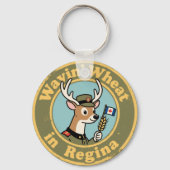 Vintage Regina Saskatchewan Weizen Schlüsselanhänger (Rückseite)